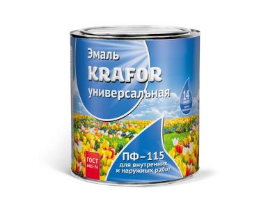 Эмаль ПФ-115  ЖЕЛТАЯ  1,8 кг  KRAFOR